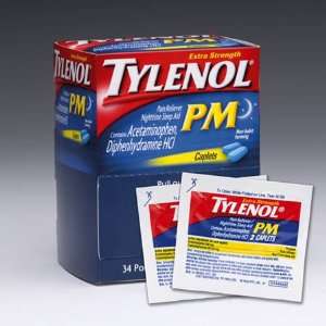  Tylenol PM Caplets   Model 84397   34 Pkg of 2 Health 