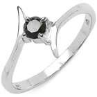 JewelzDirect 0.74 Carat Genuine Sterling Silver Ring