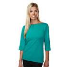 Jaclyn Smith Womens Knit Peasant Top