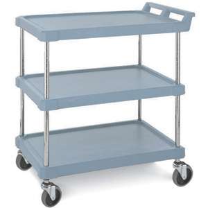   utility cart with three shelves 28 x 18/blue metro bc1627 34 utility