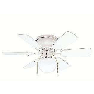 30in White Hugger Ceiling Fan  Essential Home
