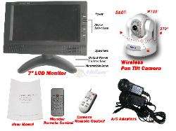 LCD Baby Video Monitor Pan Tilt Wireless Camera NEW  