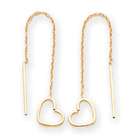 Gold Tube Threader Earrings  