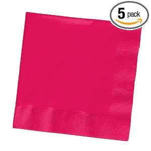 Creative Converting Paper Napkins, 3 Ply Luncheon Size, Hot Magenta 