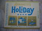Vint. Armanettis Holiday Beer Labels Potosi, WI 7 oz