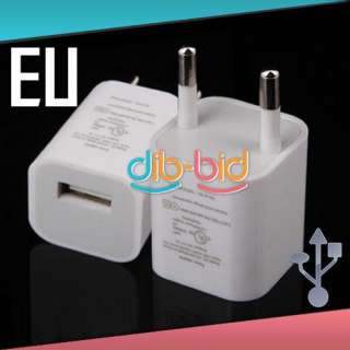 USB EU AC Power Charger Adapter 4 Apple iPod iPhone 3G  