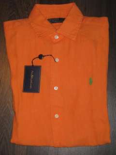 Mens Ralph Lauren 100% Linen shirt SM,MED,LRG,XL,XXL  