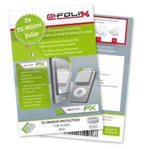  2 x atFoliX FX Mirror Stylish screen protector for Nokia N90 