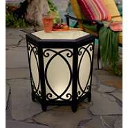 Country Living Highland Lighted Side Table 