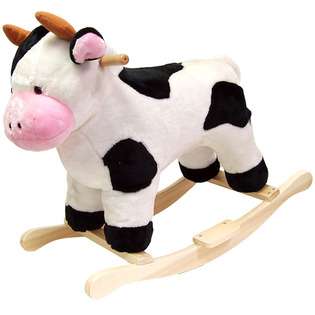 fermi HAPPY TRAILS Cow Plush Rocking Animal 