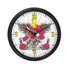 Artsmith Inc Wall Clock Love Flaming Heart with Angel Wings