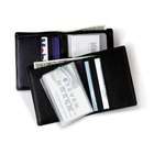 Andrew Philips Two Fold Wallet in Black   Leather Florentine Napa