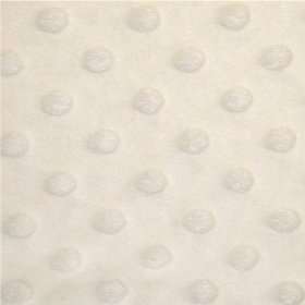  Minky Dot Fabric   Off White Arts, Crafts & Sewing