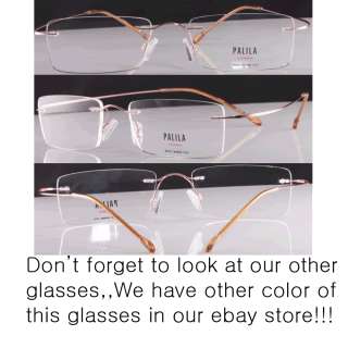 PALILA Rimless eyeglasses PRS5003 PINK+ CASE + CLOTH  