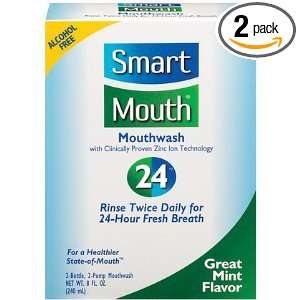 Smart Mouth Mouthwash 24 8oz Mint Flavor