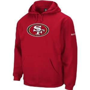  Reebok San Francisco 49ers Scarlet Logo Patch Hooded 