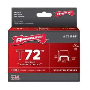  Arrow Fasteners 721189 T72 Insulated Staples (11/32 9Mm X 19/32 