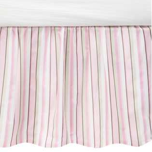carters Carters Everyday Easy Dust Ruffle, Pink/Green/Brown at  