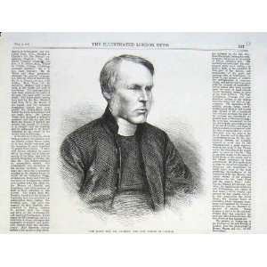 Rev Jackson Bishop London Antique Print 1869 Portrait 
