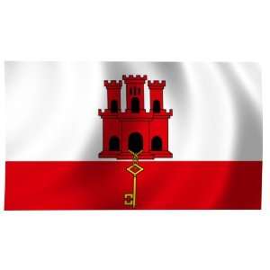  Gibraltar Flag 4X6 Foot Nylon PH Patio, Lawn & Garden