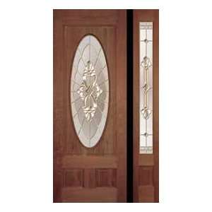 Exterior Door 8 Ft. Marsaille Two Panel Oval with 1 Sidelite