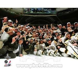  Bruins Celebrate Winning Game 7 of the 2011 NHL Stanley Cup Finals 
