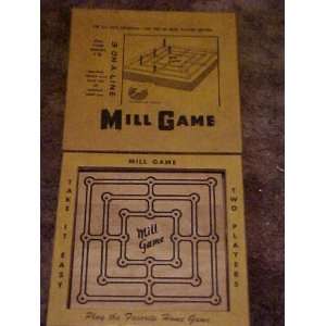  VINTAGE 1950S MILL GAME Hardwood by Drueke & Sons 