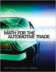 Math for the Automotive Trade, 5th Edition 9781111318239  
