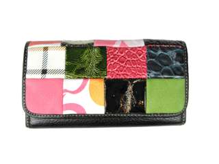 Bright Spring Wallet w/Designer Look, Durable Quality, Checkbook, ID 