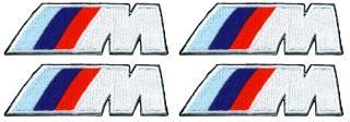 BMW M Car Mat or Seat Embroidered Iron On Patches  