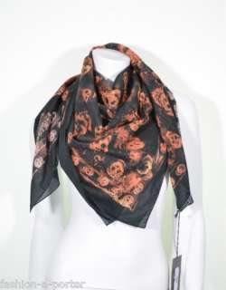 ALEXANDER McQUEEN SMUDGY SKULL SCARF BNWT SOLD OUT   