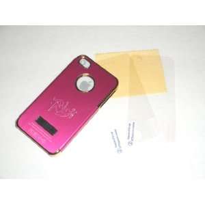 High End Light Weight PINK Constellation Metal Case Back Skin Cover 