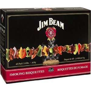  Flavored Jim Beam Bisquettes (Per 48) for Food Smoker 