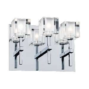 Glass Cube 8 3/4 Wide 3 Light Wall Sconce