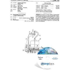  NEW Patent CD for TRANSPORTATION SYSTEMS 