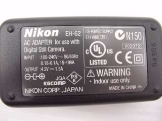Nikon EH 62 EH62 Coolpix Camera AC Adapter S550 S560  