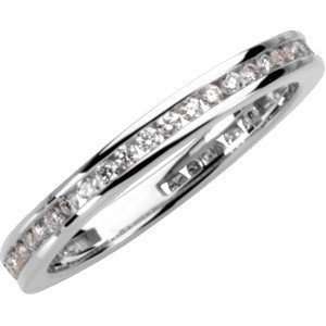 Stylish Channel Set Stackable Diamond Studded Rings in Either White 