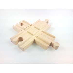  New Wooden Train Cross X Track fits Thomas Wooden Railway and Brio 