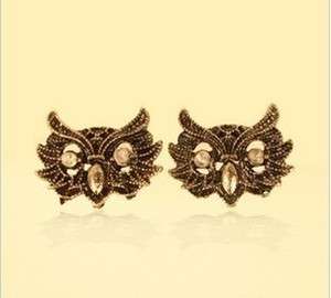fashion style animal Extreme retro owl earrings  