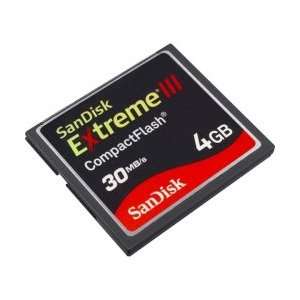  4GB Extreme III High Performance CompactFlash Mem 