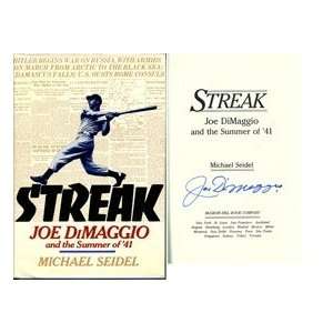   Joe DiMaggio Autographed/Hand Signed Streak Book