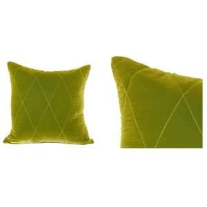 Lime Green Harlequin Pillow 
