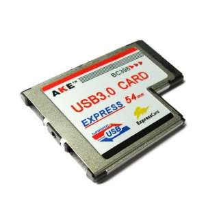 Express Card 54 To 2XUSB 3.0 Port Card Reader 5Gbps Computer PC Card 
