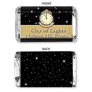  Clock and Stars Personalized Mini Candy Bar Wrapper   Qty 