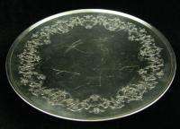   Mfg Co Silverplate Silver Plate Footed Cake Plate Tray Platter  