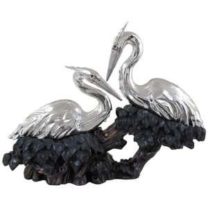  Herons Ltd Edition Silver Plated Sculpture