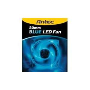  Antec Blue LED 8cm Dual Ball Bearing Case Fan Electronics