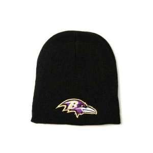   Baltimore Ravens Knit Beanie Hat Toque Hat, Black