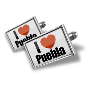Cufflinks I Love Puebla region Mexico, North America   Hand Made 