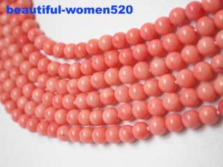Elegant 6strands pink coral necklace silver clasp,This a beautiful 